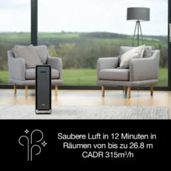 BRAUN Luftreiniger BFD104BE2 SCAN & CLEAN Raumgröße: 129 M² Dreifachfiltrierungssystem Schwarz -De'Longhi || Rowenta Verkaufsgeschäft e18ac7c6b9eff2f72f79c5601fe411c3