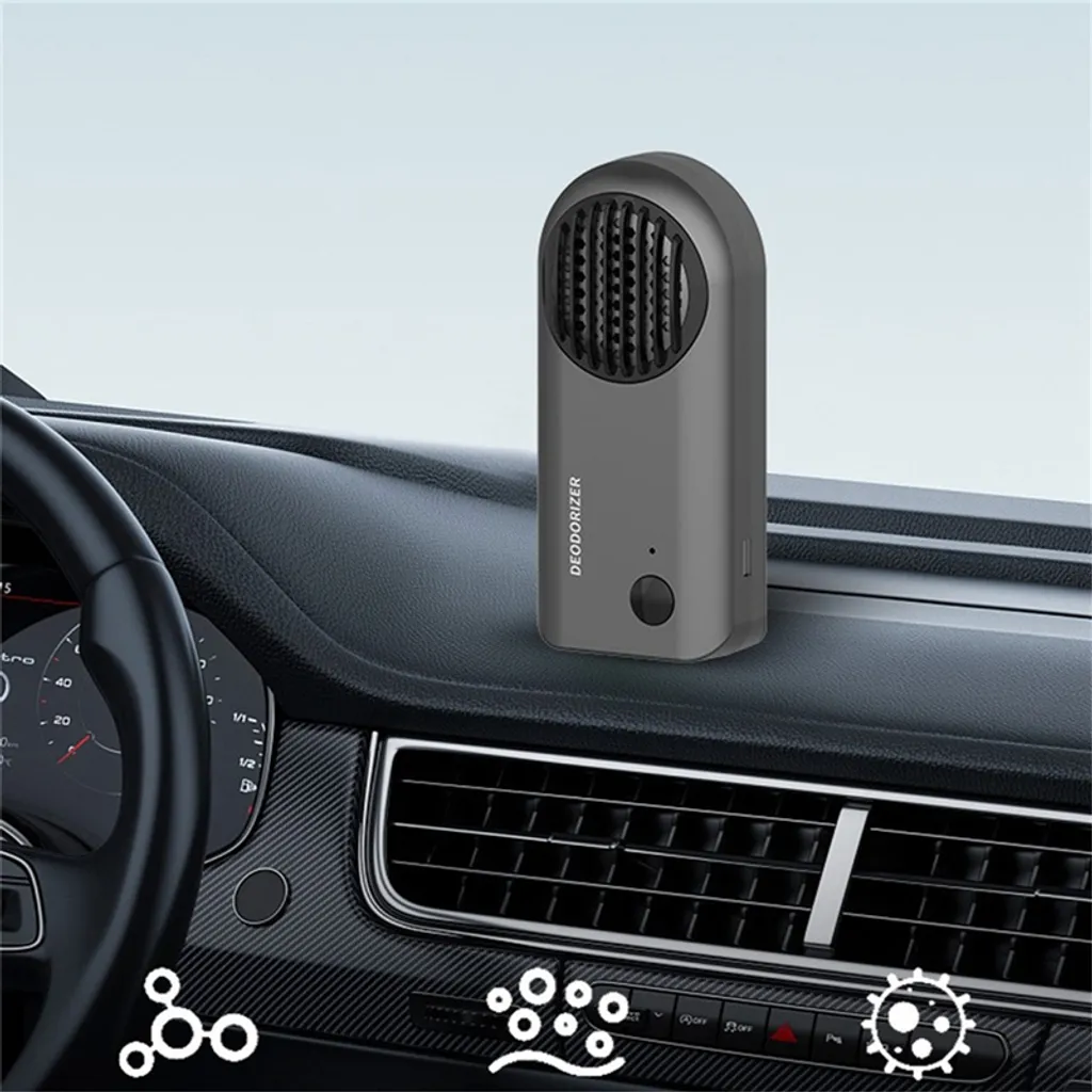 Auto-Luftreiniger, Ozon-Desodorierer, Wiederaufladbarer USB-Rauch-Deodorant-Sterilisator Zur Reinigung Von Formaldehyd 3 Auto-Luftreiniger, Ozon-Desodorierer, Wiederaufladbarer USB-Rauch-Deodorant-Sterilisator Zur Reinigung Von Formaldehyd
