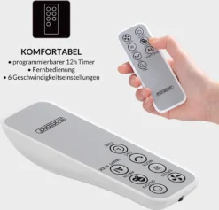 Monzana Turmventilator 6 Geschwindigkeitsstufen 120cm 3 Modi Timer Fernbedienung 14 Monzana Turmventilator 6 Geschwindigkeitsstufen 120cm 3 Modi Timer Fernbedienung -De'Longhi || Rowenta Verkaufsgeschäft e4d3622d20665c54534c7734a2f449a5