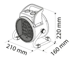 NEO TOOLS Keramischer Elektroheizer PTC, 2kW, Mit Thermostat Und Leistungsschalter, Mit Gebläse, Geräuscharm, Niedriger Energieverbrauch, Einstellbarer Winkel, Luftstrom 197 M3/h 13 NEO TOOLS Keramischer Elektroheizer PTC, 2kW, Mit Thermostat Und Leistungsschalter, Mit Gebläse, Geräuscharm, Niedriger Energieverbrauch, Einstellbarer Winkel, Luftstrom 197 M3/h -De'Longhi || Rowenta Verkaufsgeschäft eaacef96029dc525cbde4a6d94618594