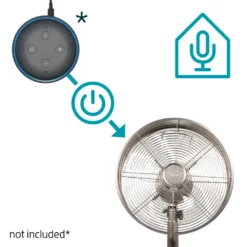 Djive Flowmate Classic 120 Cm Standventilator Mit App & Alexa Sprachsteuerung, Retro Design Bodenventilator, Smart Home Ventilator Mit Fernbedienung, Timer, 80° Oszillation, 50W, Silber 14 Djive Flowmate Classic 120 Cm Standventilator Mit App & Alexa Sprachsteuerung, Retro Design Bodenventilator, Smart Home Ventilator Mit Fernbedienung, Timer, 80° Oszillation, 50W, Silber -De'Longhi || Rowenta Verkaufsgeschäft ed39d7b8b98cc4c0db844d67b244d41f