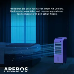 AREBOS, 4in1 Aircooler Luftkühler, Luftreiniger, Luftbefeuchter, Ventilator, Mobile Klimaanlage, 4,5L 17 AREBOS, 4in1 Aircooler Luftkühler, Luftreiniger, Luftbefeuchter, Ventilator, Mobile Klimaanlage, 4,5L -De'Longhi || Rowenta Verkaufsgeschäft ed488f543fe6b6954a6c47245ba200d4