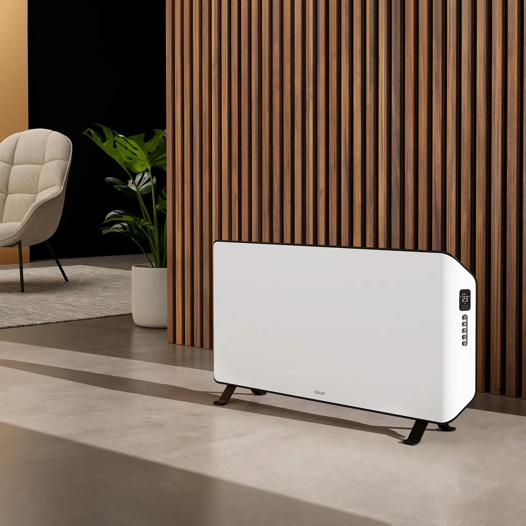 Duux Edge Konvektorheizung 1500W - Elektroheizung - Innovativer Konvektor Mit Zeitplänen - Hocheffizientes Heizgerät Für Räume Bis Zu 20m² - Konvektor Badezimmer 4 Duux Edge Konvektorheizung 1500W - Elektroheizung - Innovativer Konvektor Mit Zeitplänen - Hocheffizientes Heizgerät Für Räume Bis Zu 20m² - Konvektor Badezimmer – Bild 2