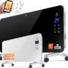 KESSER® Elektro Glasheizung Konvektor Elektroheizung Heizung Heizkörper Touch Display, Modell:Schwarz / 2000 Watt -De'Longhi || Rowenta Verkaufsgeschäft eec3cf9cdb3b9515140dc0cfb7a1ba2a
