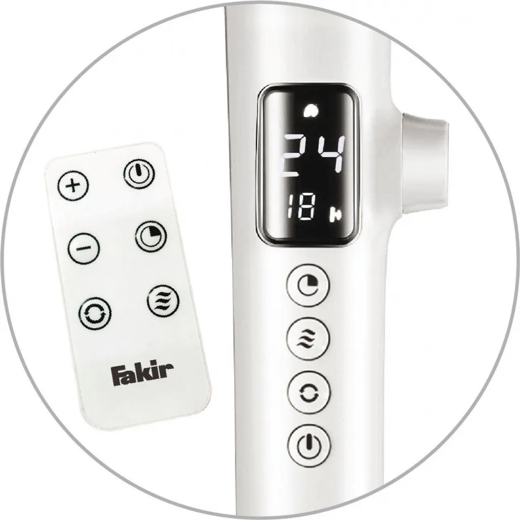 Fakir Premium | VC 60 DC Standventilator Oszillierend 28W 28 DB(A) Weiß 4 Fakir Premium | VC 60 DC Standventilator Oszillierend 28W 28 DB(A) Weiß – Bild 2