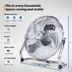 AERSON Bodenventilator 100W 40cm Windmaschine Tischventilator Ventilator Standventilator 13 AERSON Bodenventilator 100W 40cm Windmaschine Tischventilator Ventilator Standventilator -De'Longhi || Rowenta Verkaufsgeschäft f2446f2230a7afdc542d32f233454570