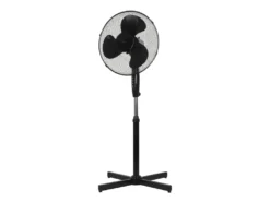 Nordic Home Culture Standventilator Ø40 Cm, 3 Geschwindigkeitsstufen, Schwarz,