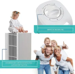 JUNG TVE21 Ventilator 76cm Weiss - Leise Turm-lüfter Lautstärke Max 48dbA, Turmventilator ENERGIESPAREND 0,05 KW/h,3 Stufen,75° Oszillierend Drehend [Energieklasse A+] -De'Longhi || Rowenta Verkaufsgeschäft f5e2b08482d616df9d0a3eea8216b182