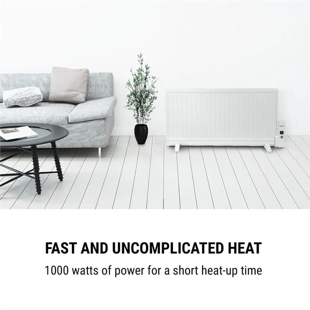 Wallander Ölradiator 1000W Thermostat Ölheizung Ultraflach Weiß 6 Wallander Ölradiator 1000W Thermostat Ölheizung Ultraflach Weiß – Bild 4
