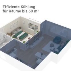SUNTEC Mobiles Lokales Klimagerät Transform 12.000 Eco R290 | Geeignet Für Räume Bis 130m3 (60 M2) | Inkl. Abluftschlauch | Kühler Und Entfeuchter Mit ökologischem Kühlmittel R290 | 12.000 BTU/h, EEK A -De'Longhi || Rowenta Verkaufsgeschäft f70ce9dad38f61083164d181573e4487