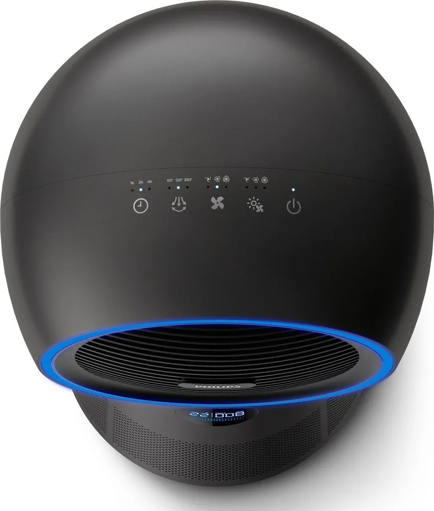 Philips Luftreiniger 3 In 1 AMF220/15 Lüfter 7,5-15-25; Heizung 1250-1500-2200 W, Geeignet Für Räume Bis 42 M², Schwarz 16 Philips Luftreiniger 3 In 1 AMF220/15 Lüfter 7,5-15-25; Heizung 1250-1500-2200 W, Geeignet Für Räume Bis 42 M², Schwarz – Bild 14