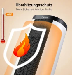 Midea NTH20-17BR Keramik Heizlüfter 2000W Mit Thermostat, Oszillation, 2 Heizstufen, Heizung Mit Ventilator, ECO-Modus, 24H Timer, Integrierter Tragegriff, Horizontales Erhitzen, PTC Heizgerät 15 Midea NTH20-17BR Keramik Heizlüfter 2000W Mit Thermostat, Oszillation, 2 Heizstufen, Heizung Mit Ventilator, ECO-Modus, 24H Timer, Integrierter Tragegriff, Horizontales Erhitzen, PTC Heizgerät -De'Longhi || Rowenta Verkaufsgeschäft f90e4296abe7f54d14865fd84be34662