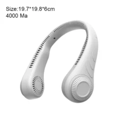 2000mah Persönlicher Nackenventilator, Hals Fan, Wiederaufladbare Ice Freihändiger Tragbarer Ventilator Weiß -De'Longhi || Rowenta Verkaufsgeschäft fad63bfe04b3457a3d8372a7c0e7bc68