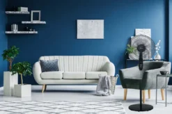 Zilan Standventilator Mit Fernbedienung | LED-Display | 8h Timer | 3 Geschwindigkeitsstufen | Oszilierender Ventilator | Windmaschine | 40 Cm | Oszilierend | 60 Watt -De'Longhi || Rowenta Verkaufsgeschäft faf260fe8d429f93b2ab4eb0f64e4227