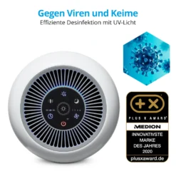 MEDION Smarter Luftreiniger (UV-Licht, HEPA H13 Filter, Reduziert Verunreinigungen Aerosole Pollen Staub Tierhaare, Bis 34 M², Schlaffunktion, App-Steuerung, Luftqualitätsanzeige, 35 Watt, MD 19878) 17 MEDION Smarter Luftreiniger (UV-Licht, HEPA H13 Filter, Reduziert Verunreinigungen Aerosole Pollen Staub Tierhaare, Bis 34 M², Schlaffunktion, App-Steuerung, Luftqualitätsanzeige, 35 Watt, MD 19878) -De'Longhi || Rowenta Verkaufsgeschäft fbf06ef48762215caf59aac7435de2b9