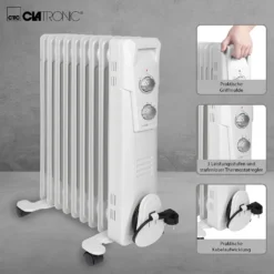 CLATRONIC Öl-Radiator RA 3736 9 Rippen Weiß -De'Longhi || Rowenta Verkaufsgeschäft fe0fa17f4e32e204f818a463ffbe1f11